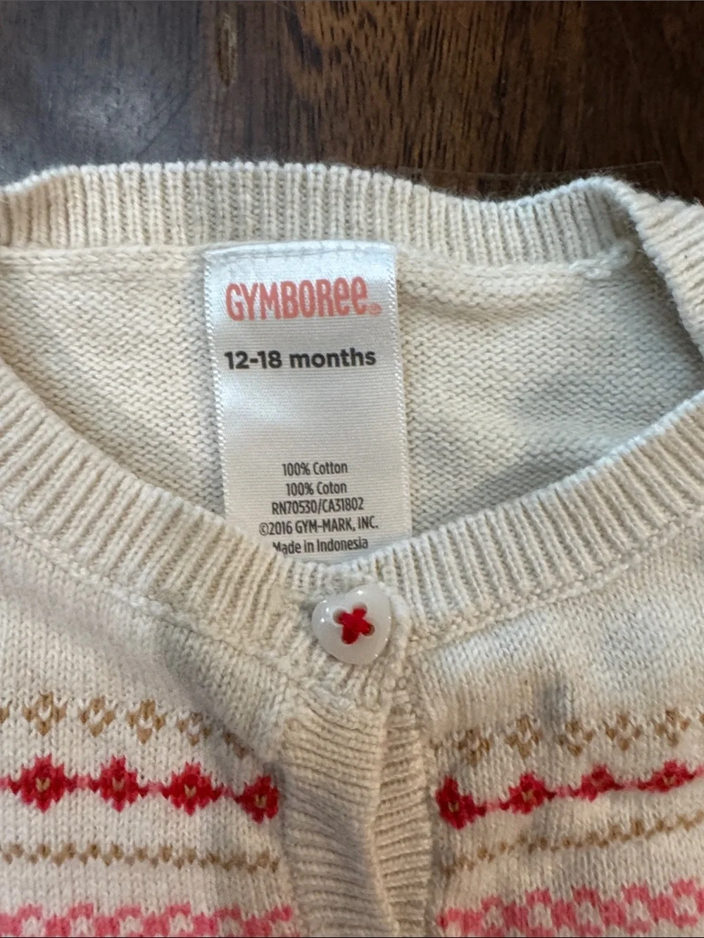 Gymboree 3 piece set Fair Isle Peplum Cardigan with onesie shirt and leggings.